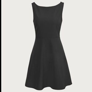 Elegant Black Sleeveless Mini Dress